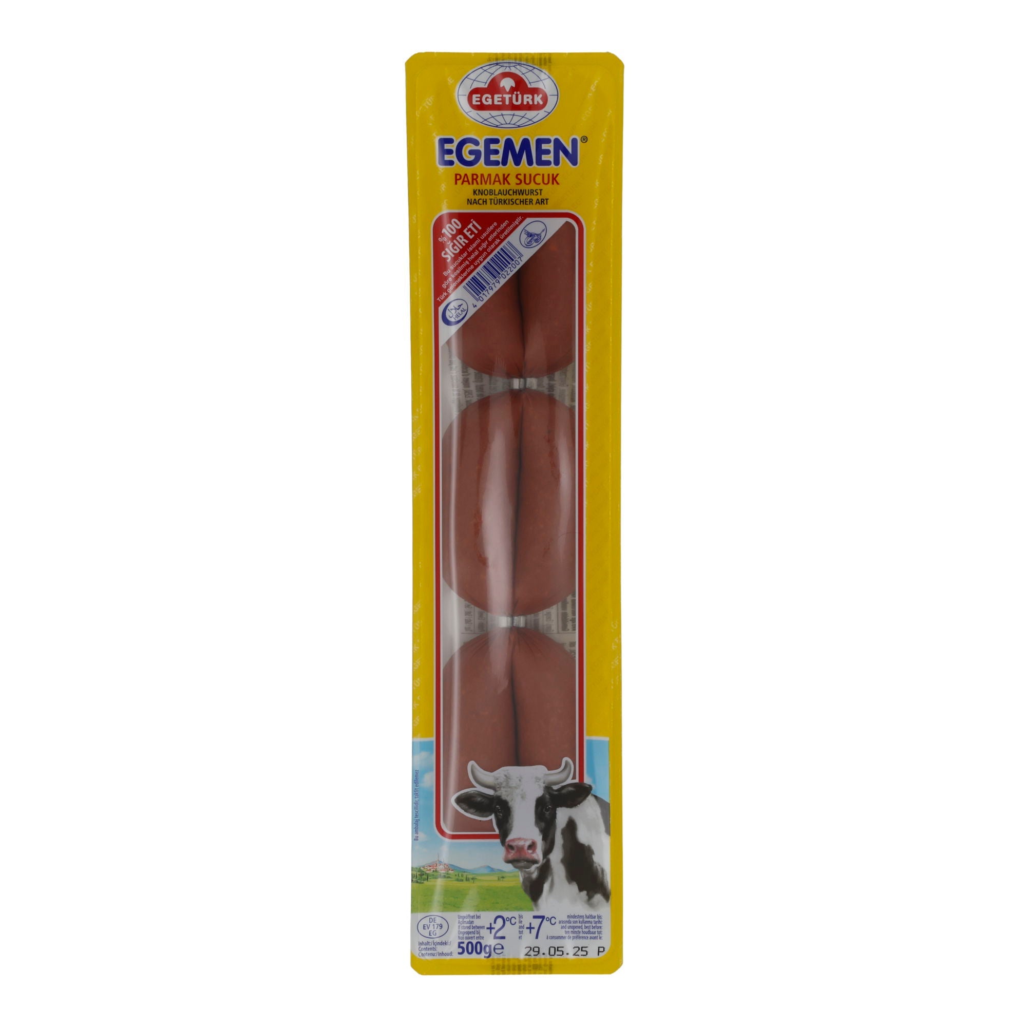 Rindfleischwurst Egetürk | Egemen Parmak Sucuk | Würzig, türkisch | 500g EGETUERK